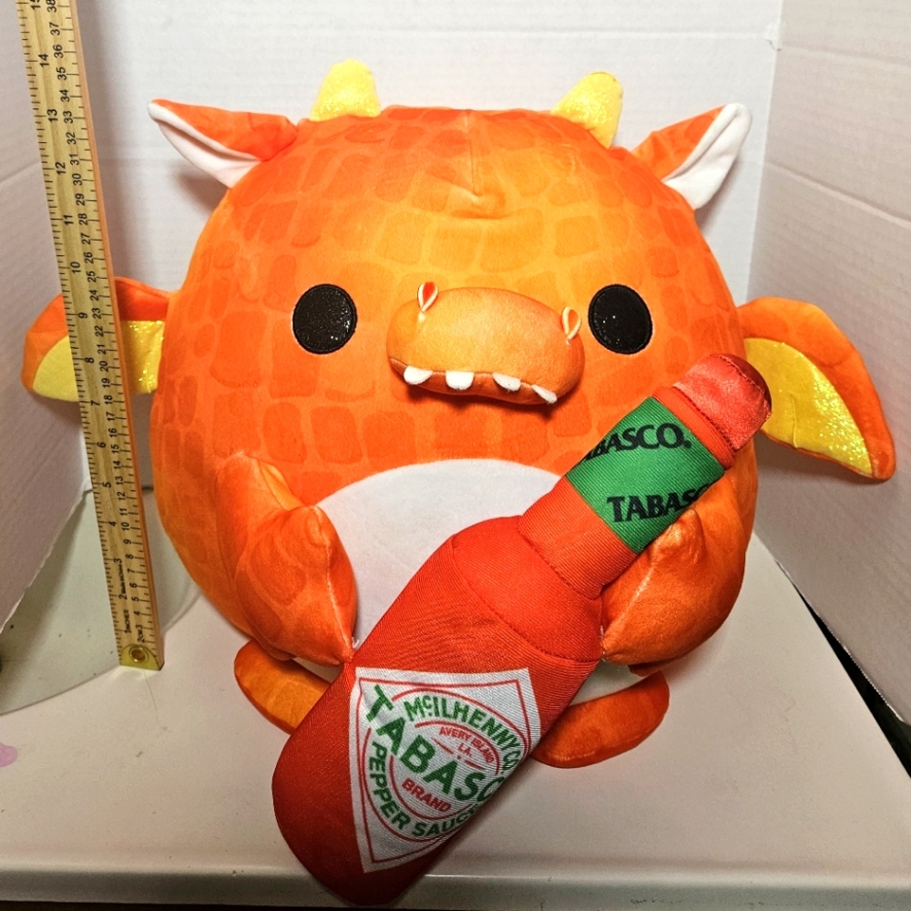 Zuru Snackles Tabasco Dragon Felix Stuffed Plush Dragon Super Sized 14"